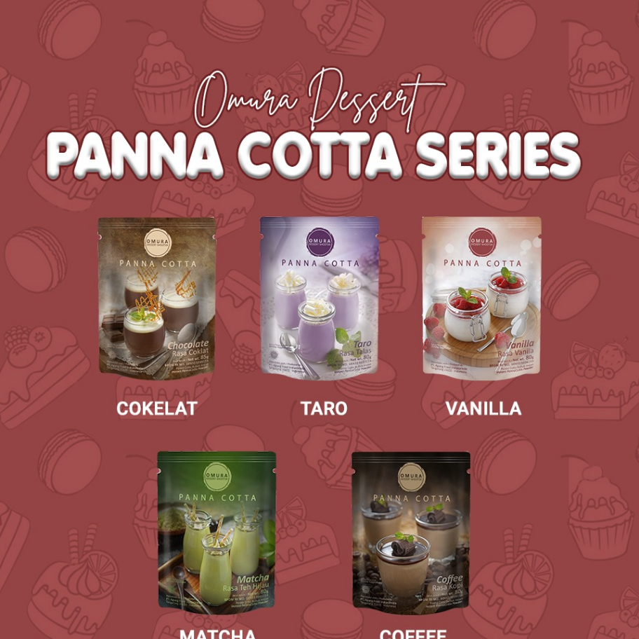 

➧➣✩✸ [SERIES] Panna Cotta Pudding Italia Pudding Sutera Bubuk Puding Instant Omura Dessert Shooter Powder Terkini
