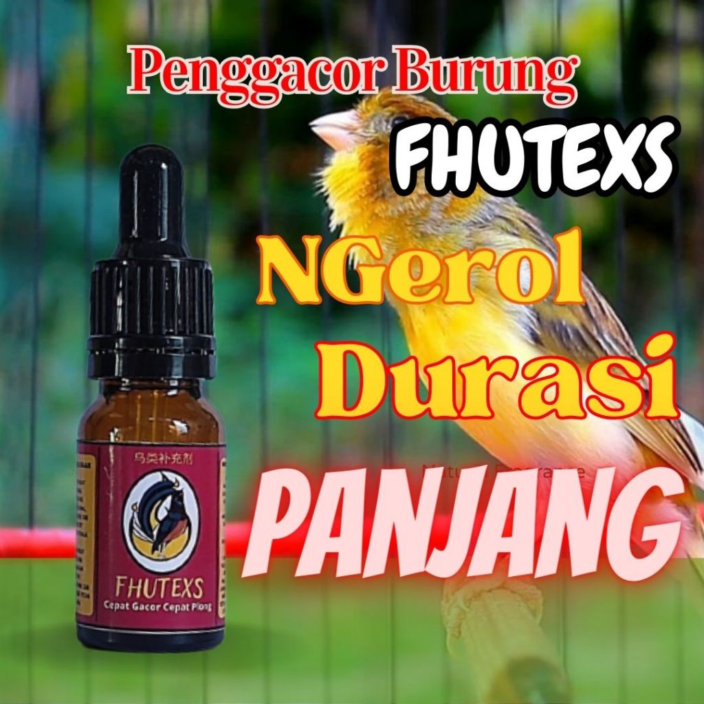 Vitamin Penggacor Burung Kenari Fhutexs/Doping Penggacor Burung Kenari/Doping Burung Kenari/Vitamin 