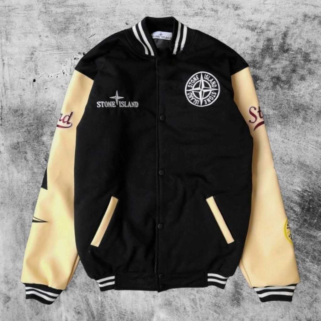 VARSITY JACKET BOMBER STONE ISLAND FULLTAG & LABEL VARSITY JAKET SWEATER HOODIE STONE ISLAND