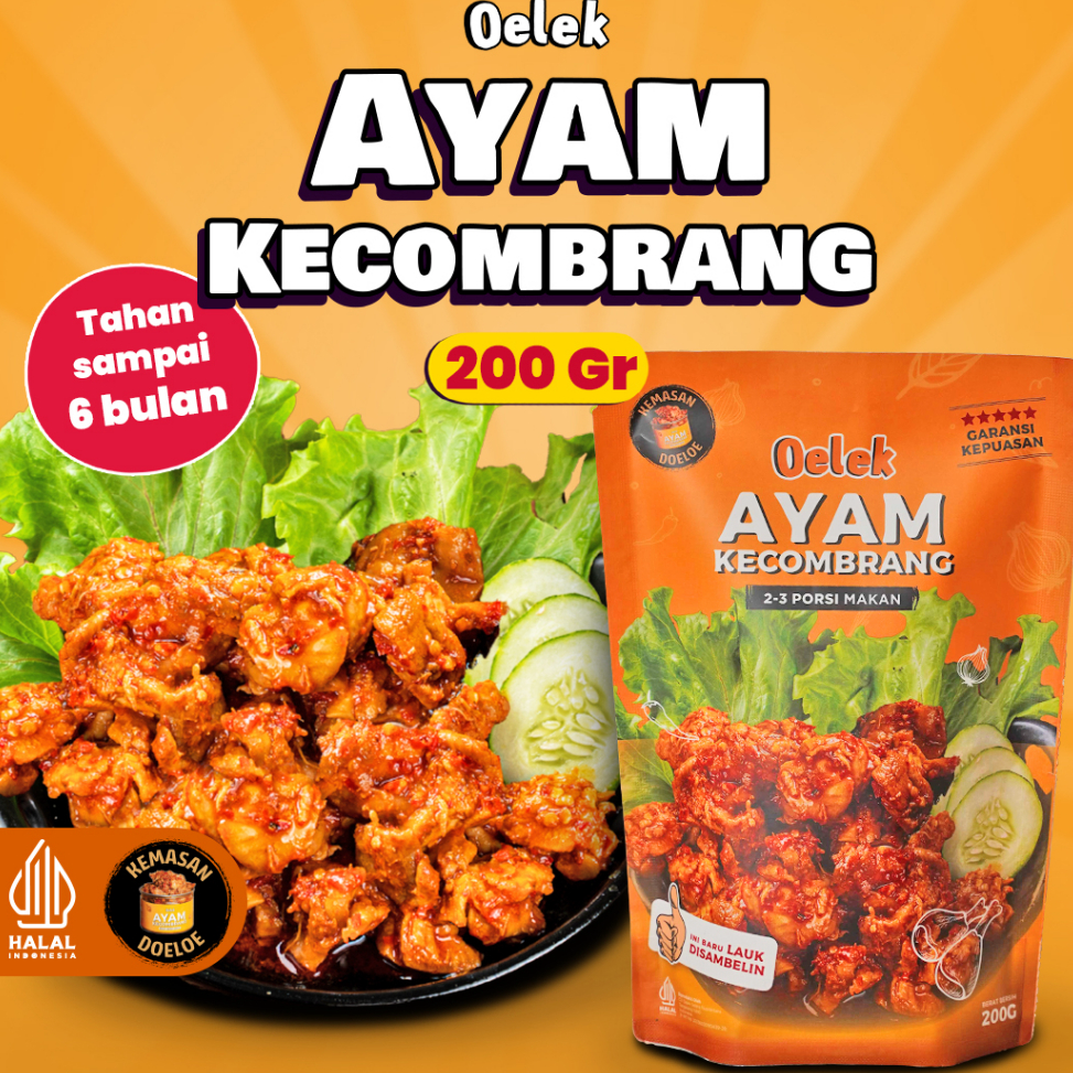 

Star 8.8 Oelek Ayam Kecombrang Oelek / Lauk Ayam Kecombrang / Lauk Siap Saji