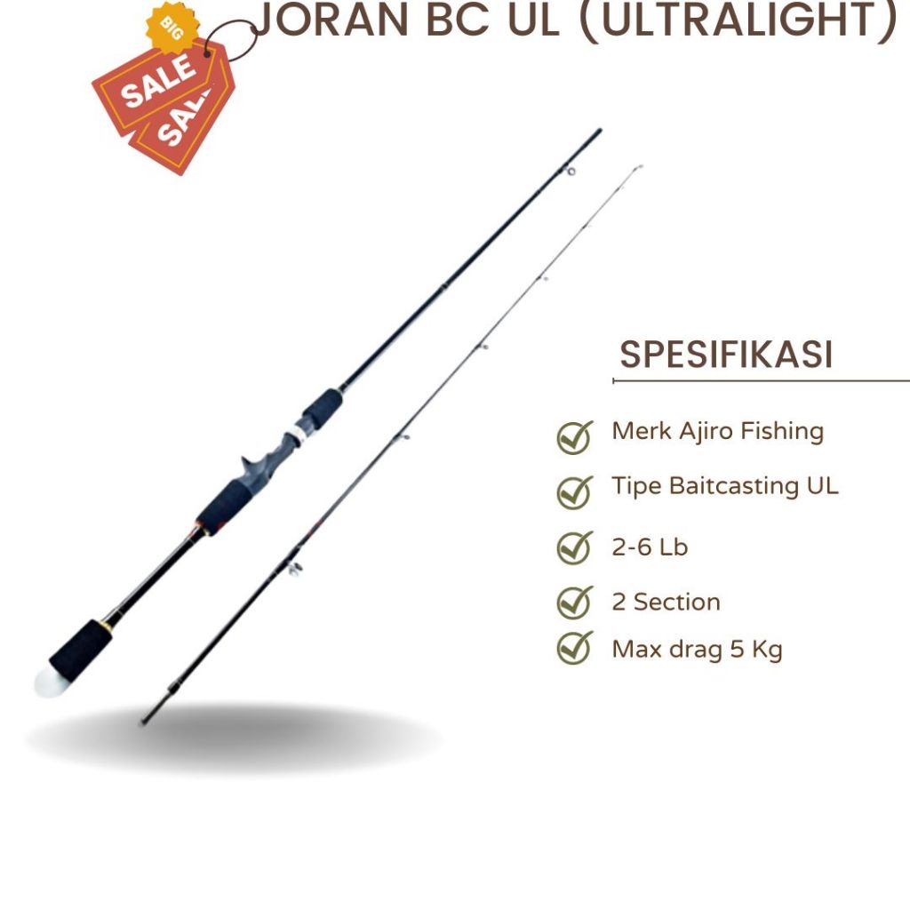 Joran Pancing BC Ajiro Ul Ultralight Joran Casting Ajiro BC UL BC lentur