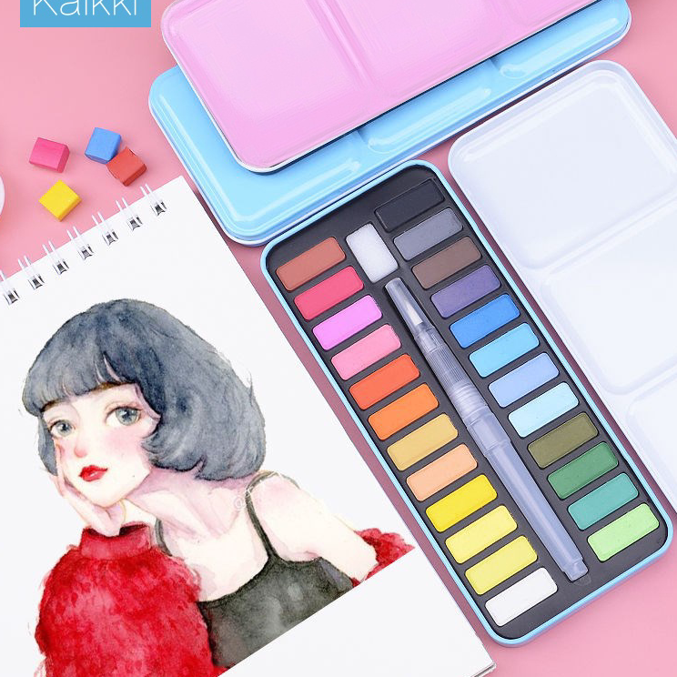 

Laris Kaikki Cat Air Sponge Lukis 24 Warna Watercolor Set Diskon