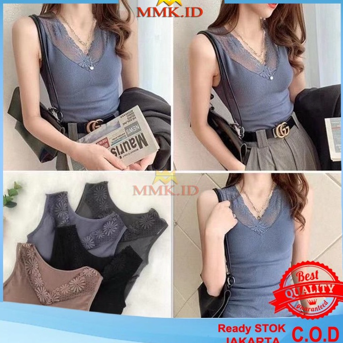 TERBARU Tanktop Bra Wanita Kaos Dalam Wanita Dengan Cup Bra Atasan Wanita