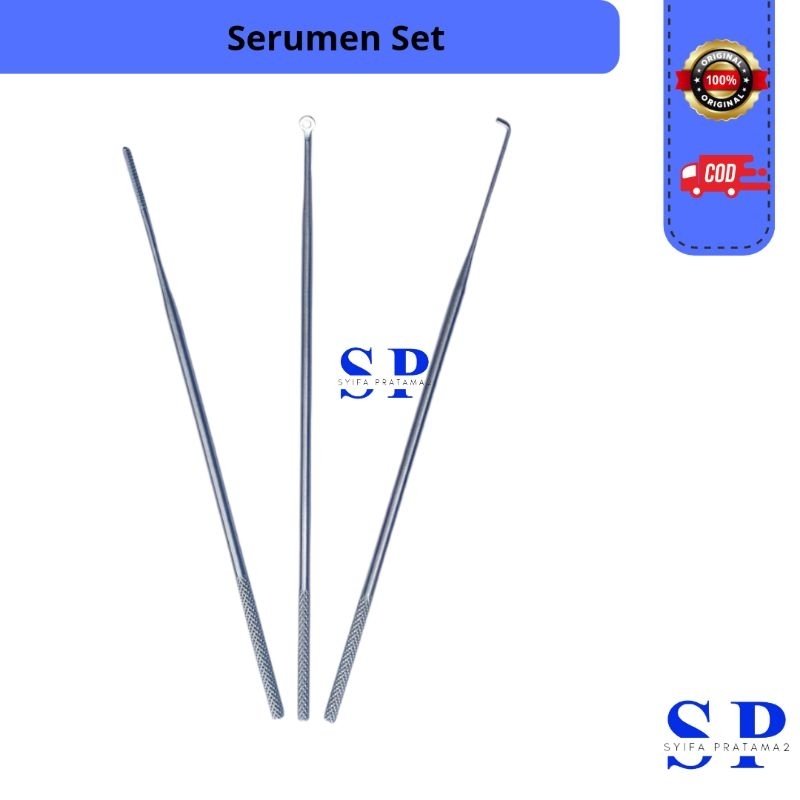 Alat Medis Serumen Set Cerument Set Of 3 THT Instrumen