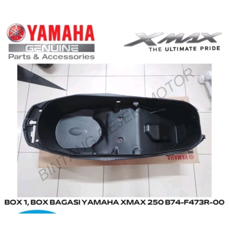BOX 1, BOX BAGASI YAMAHA XMAX 250 B74-F473R-00 ORIGINAL YAMAHA
