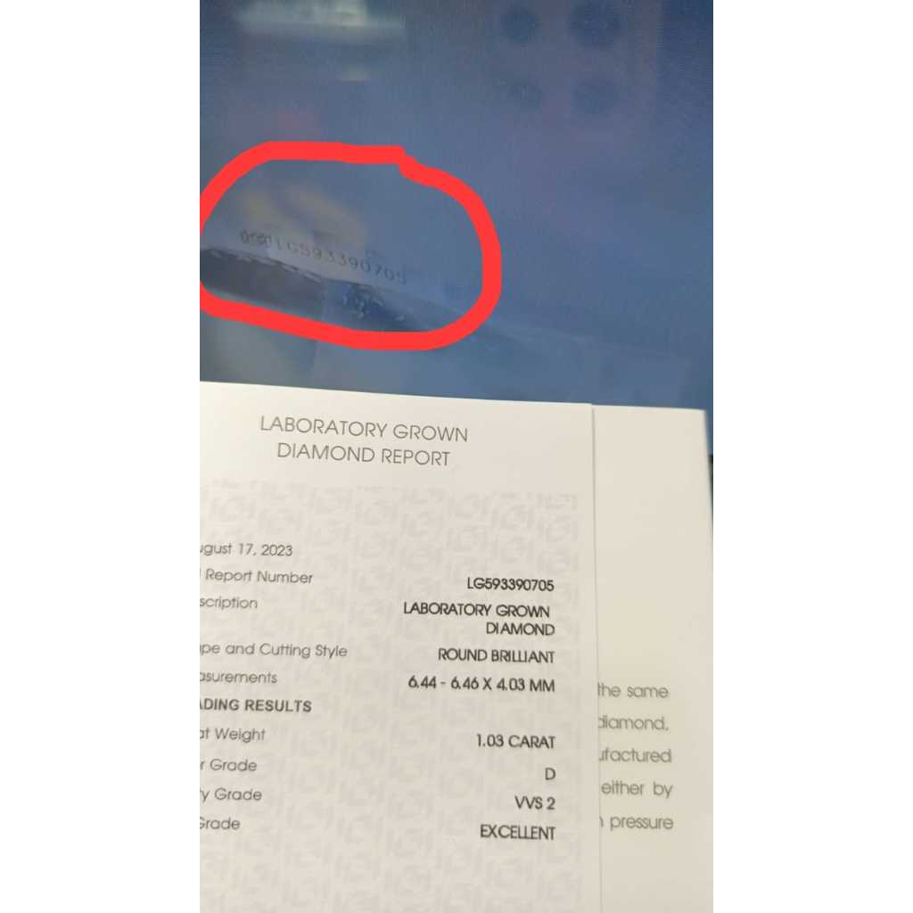 Lab Grown Diamond CVD/HPHT. GIA / IGI / CGL Sertifikat. Berlian Asli