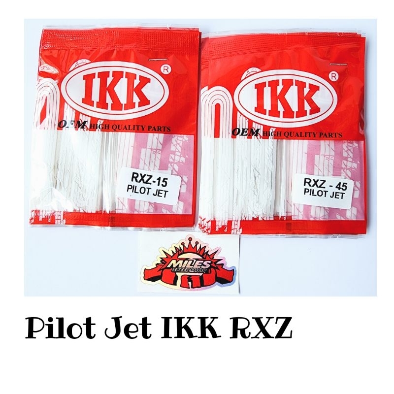 Pilot Jet IKK RXZ Ukuran 15-45