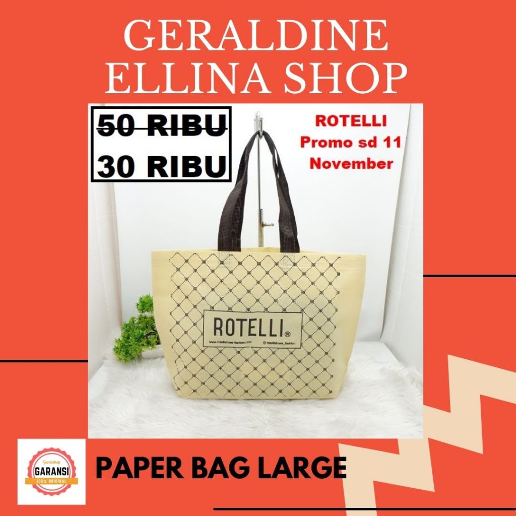 Tas Kantong Belanja Paper Bag Rotelli Sale