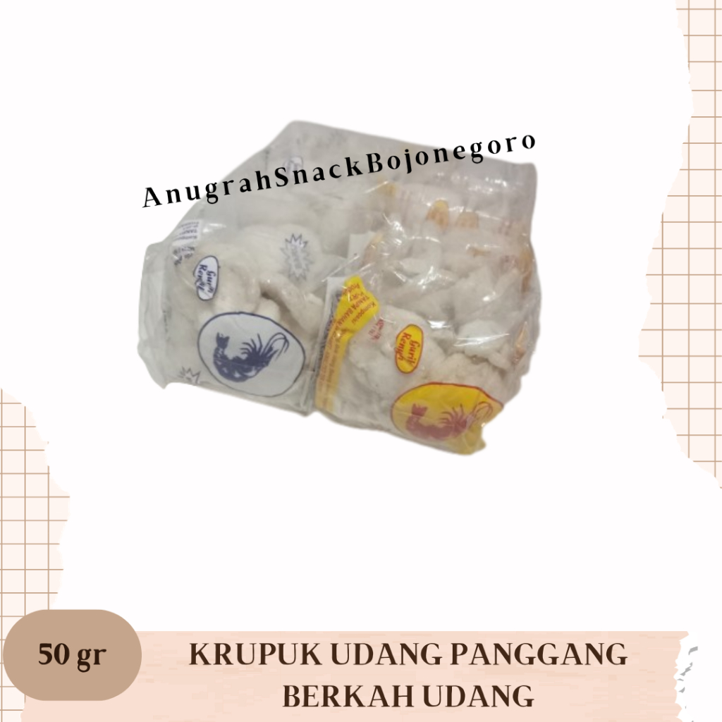 

Krupuk Udang Panggang Berkah Udang 50gr (isi 10 pcs)