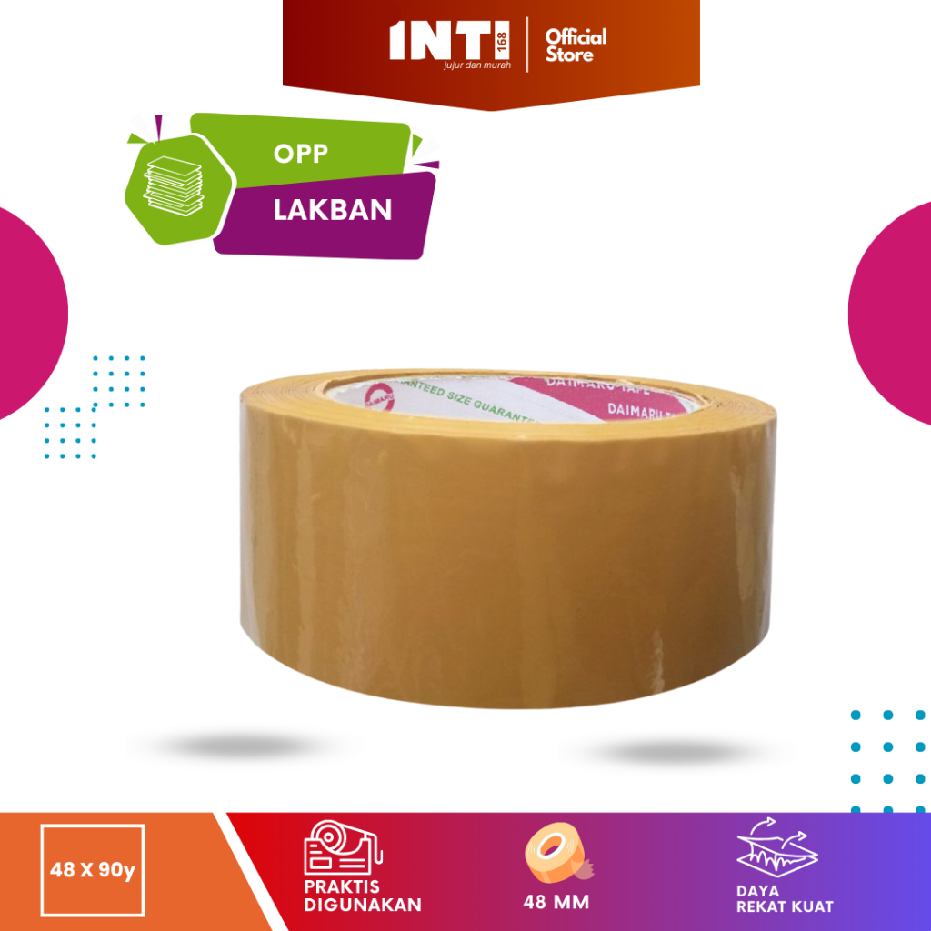 

OPP Lakban Coklat Daimaru 48 mm x 90 Yard