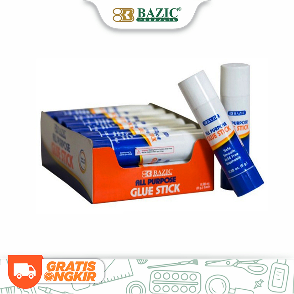 

Bazic Premium Glue Stick All Purpose - Lem Kertas