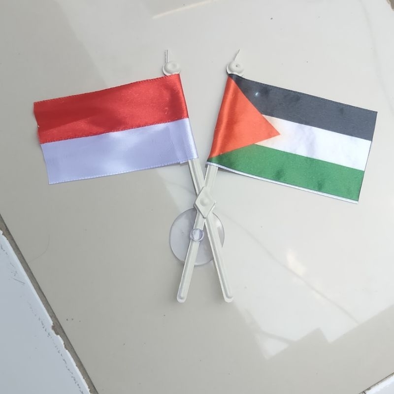 BENDERA TEMPEL KACA Indonesia - Palestine