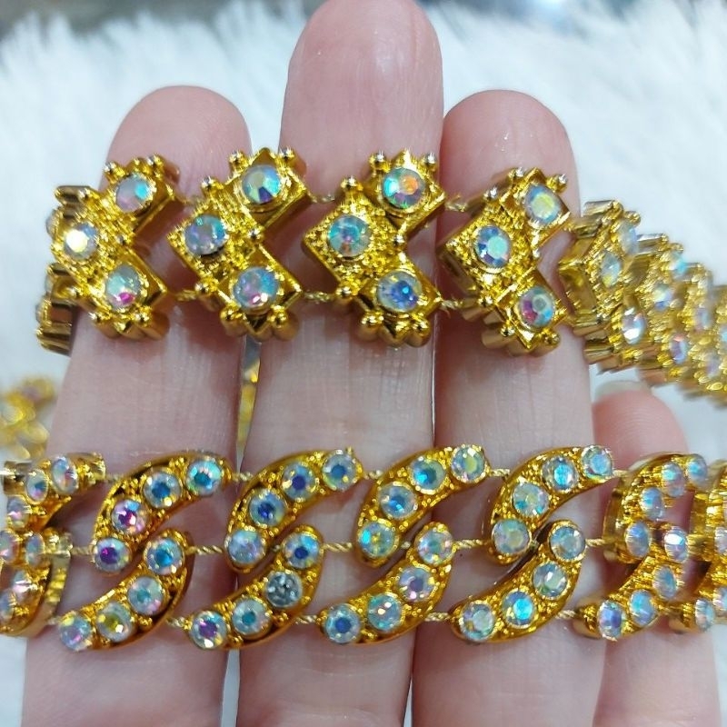 Plat Payet Rangkai Gold Silver METERAN