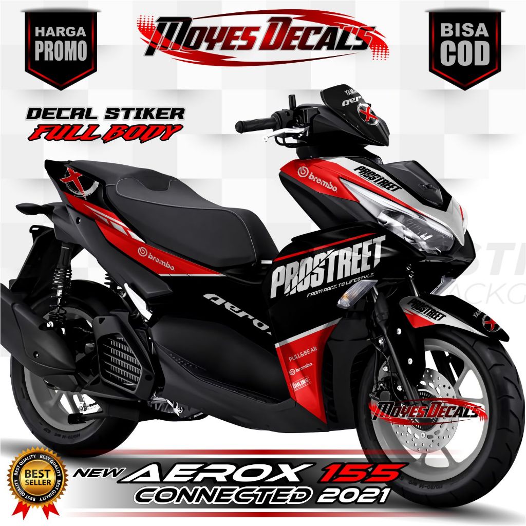 Decal Siker Variasi Fullbody Yamaha Aerox Old  Design Motiv Prostreet