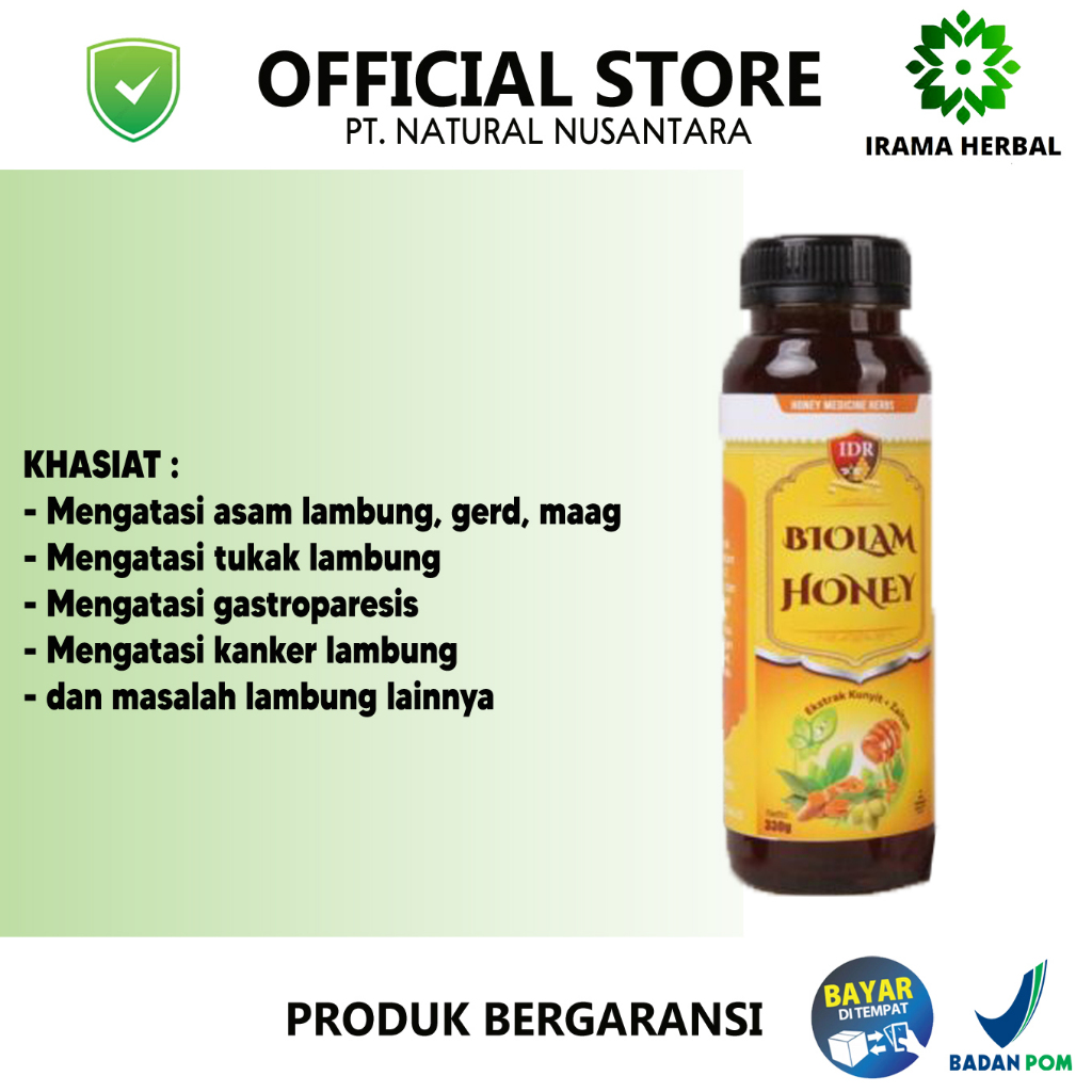 [COD] IDR Madu Biolam - Atasi Maag Kronis, Gerd dan Pencernaan Lainnya