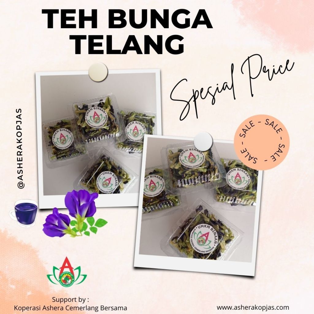 

Butterfly Pea / Teh Bunga Telang Kering 6gr (2 pack)