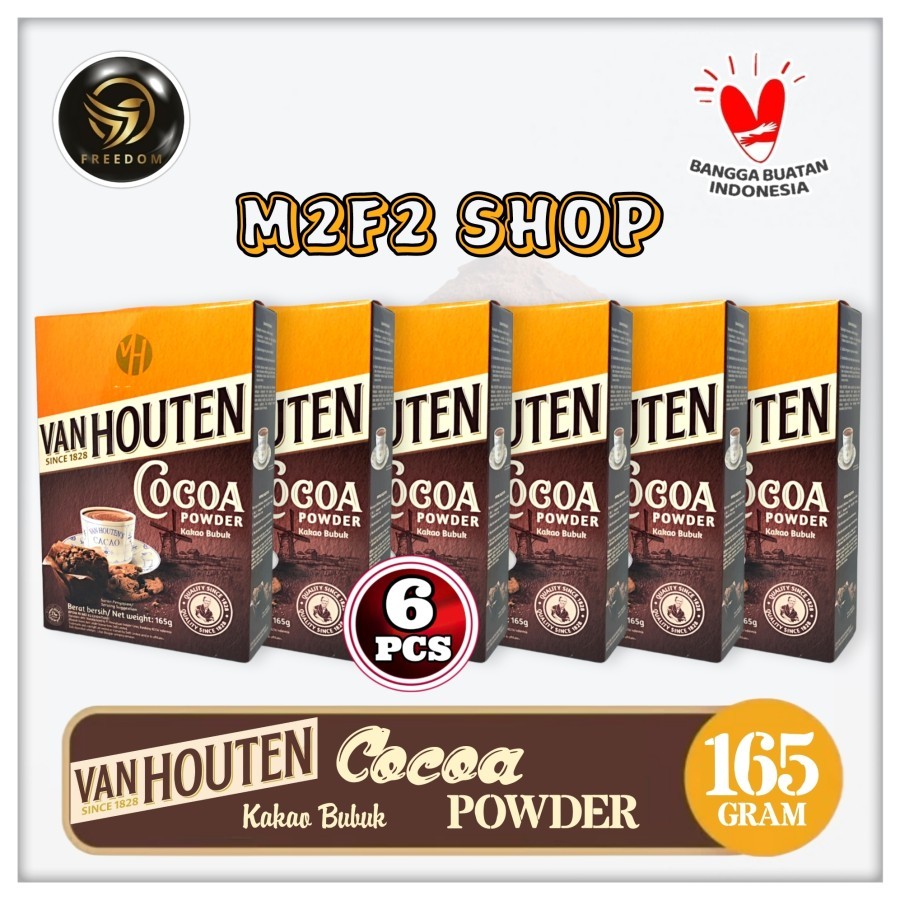 

Delfi Van Houten Cocoa Powder | Kakao Bubuk - 165 gr (Kemasan 6 Pcs)
