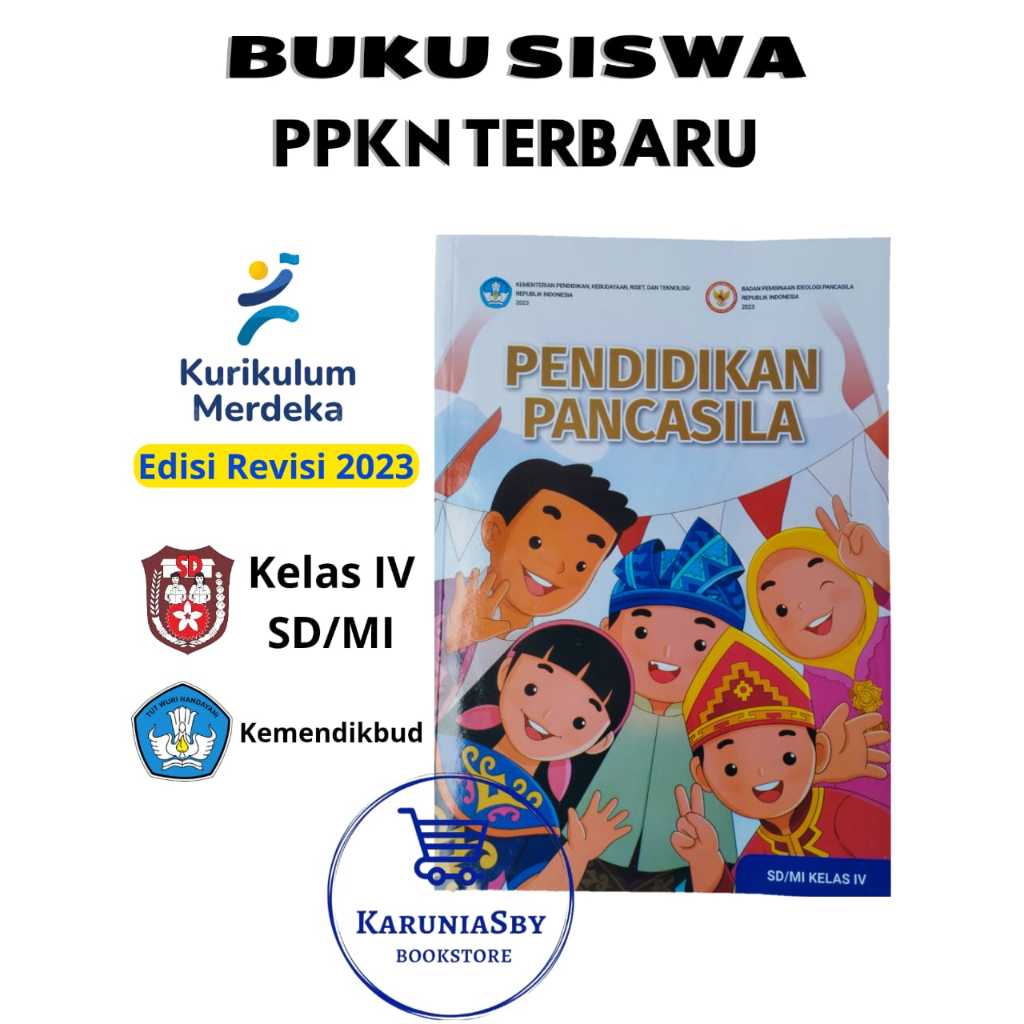 Buku Pendidikan Pancasila Kelas 4 SD Kurikulum Merdeka Revisi 2023 Terbaru Diknas