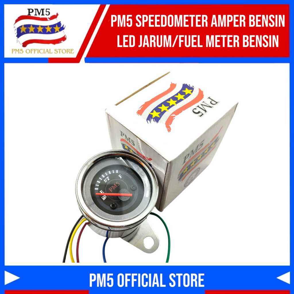 Speedometer Amper bensin LED jarum indikator bensin variasi univesal