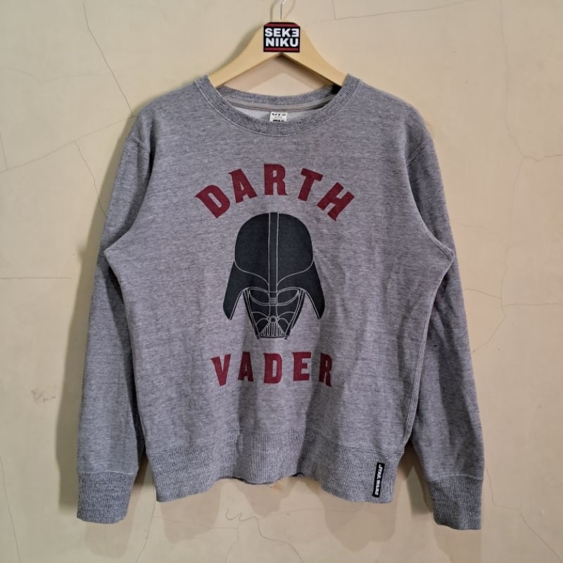 Crewneck Uniqlo x STARWARS Darth Vader bahan babyteri