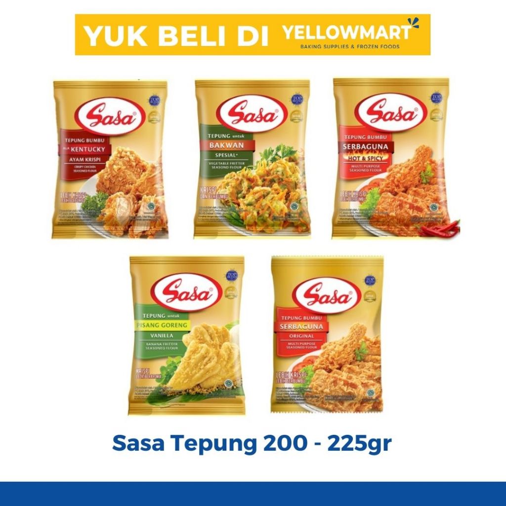 

Sasa Tepung Goreng - Tepung Pisang, Serbaguna, Kentucky, Bakwan