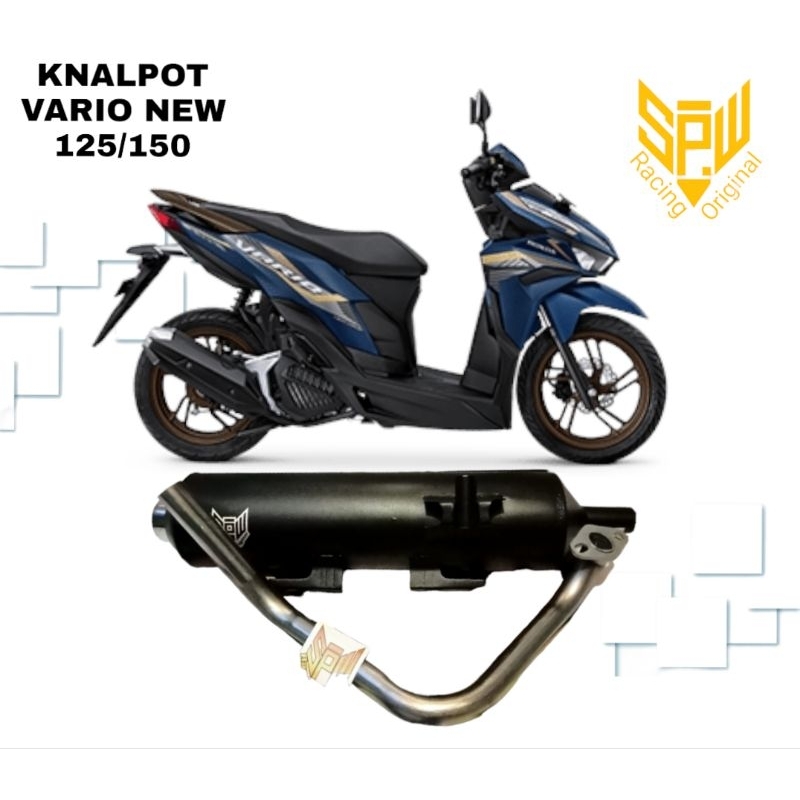 Knalpot Racing Original SPW copy cms VARIO NEW 125/150 ngebas adem PNP