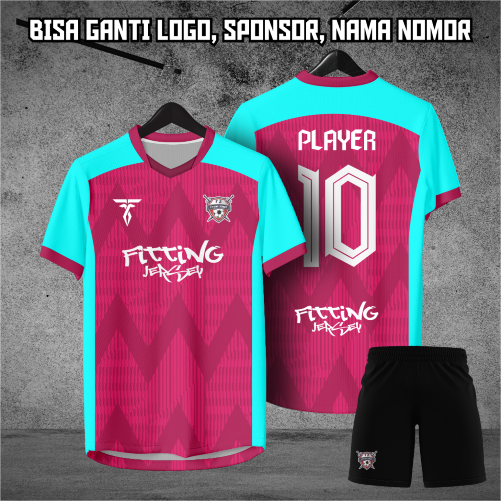 JERSY FUTSAL CUSTOM FULL PRINTING SETELAN GRATIS NAMA + NOMOR PUNGGUNG BISA SATUAN
