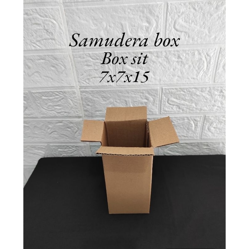 

kardus karton box uk 7x7x15 cm ST singgle wall polos