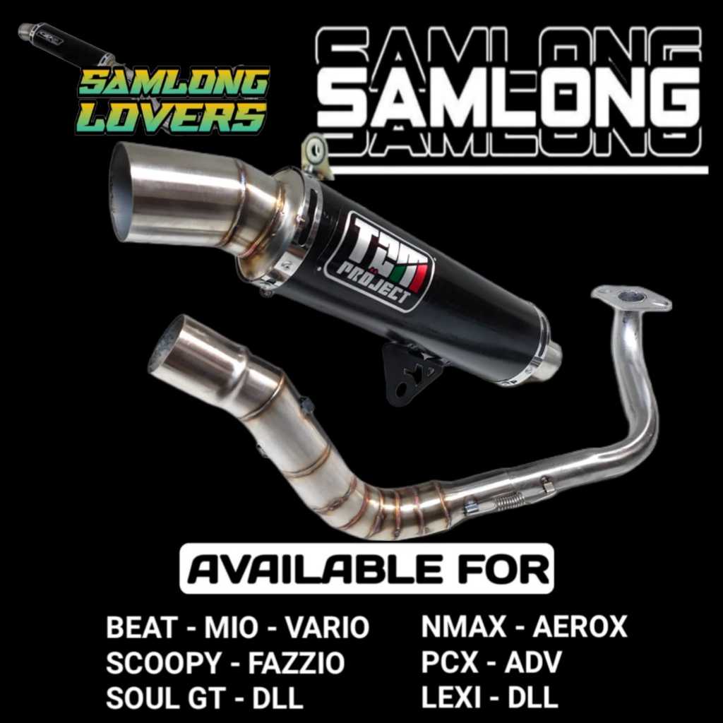 knalpot tzm samlong hitam/knalpot tzm samlong beat/knalpot tzm vario 125/knalpot tzm beat/knalpot tz