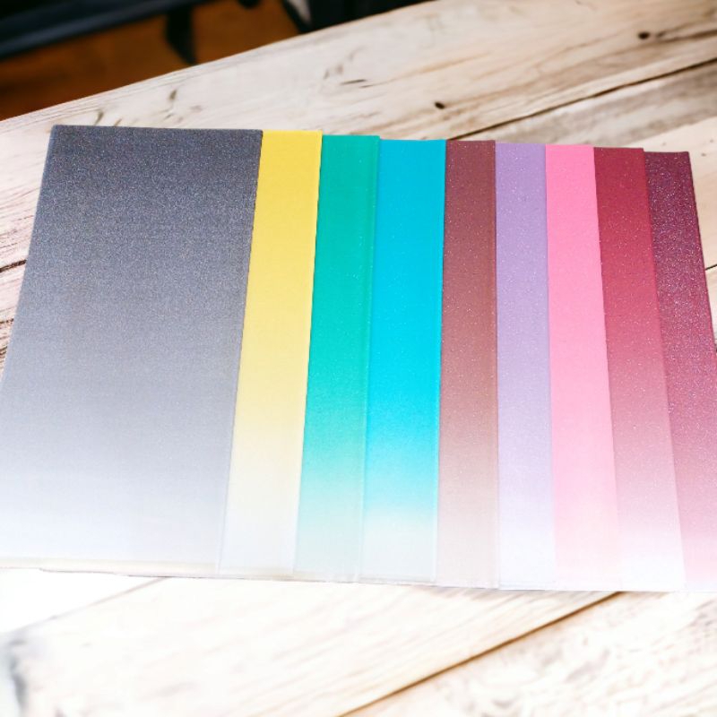 

kertas buket gradasi motif Glitter