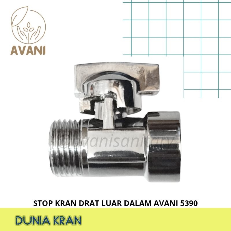 STOP KRAN MINI STOP KRAN DRAT DALAM LUAR 1/2" AVANI