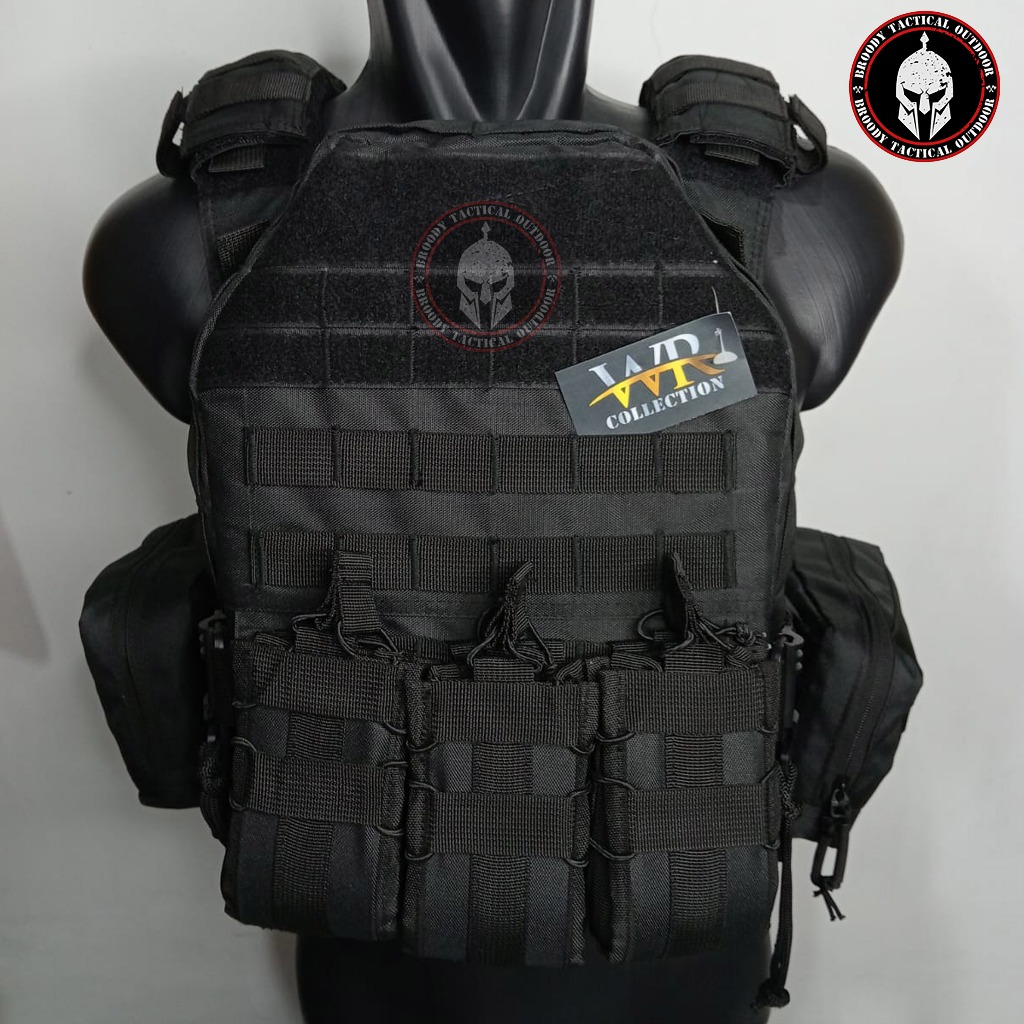 BROODY - Bodyvest Tactical / Rompi Tactical / Flashmod hitam