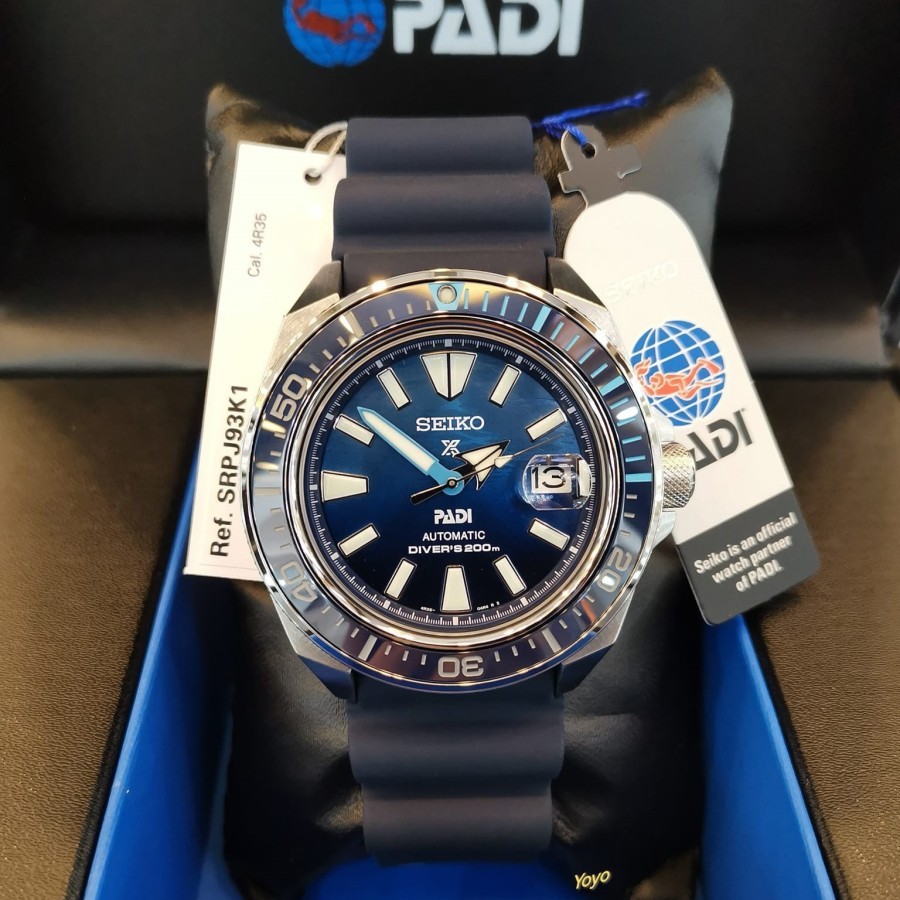 Seiko Prospex SRPJ93K1 King Samurai PADI Great Blue Automatic Original