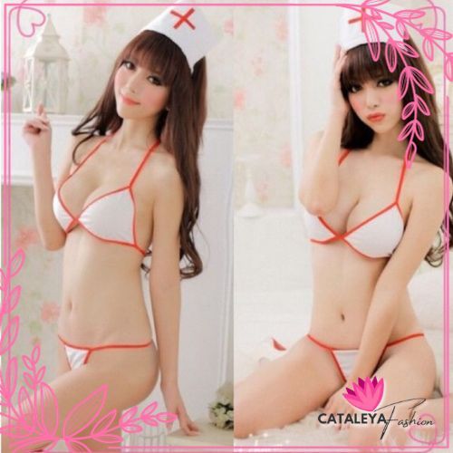 Cataleya Lingerie Set Bra Sexy Lingerie + G String Model Cosplay Suster 1110