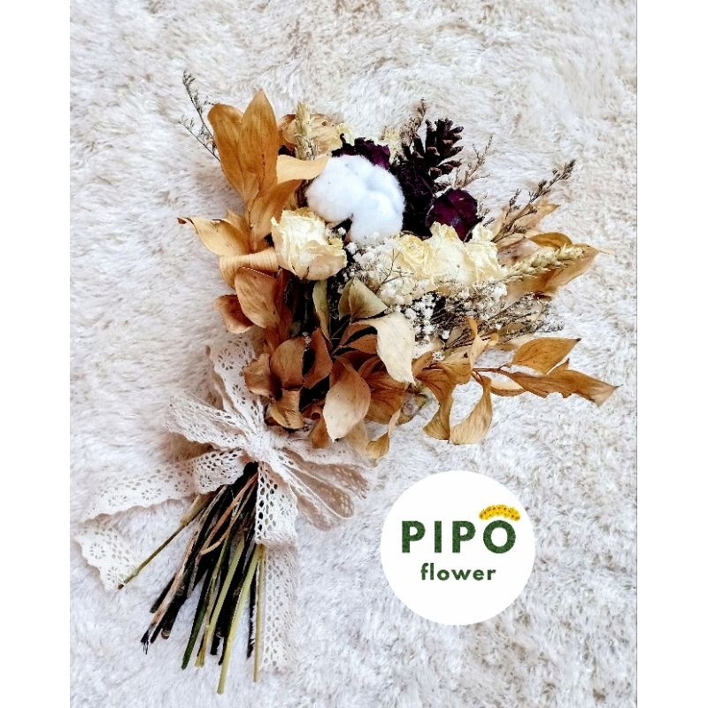 Rustic Dried Flower Hand Bouquet
