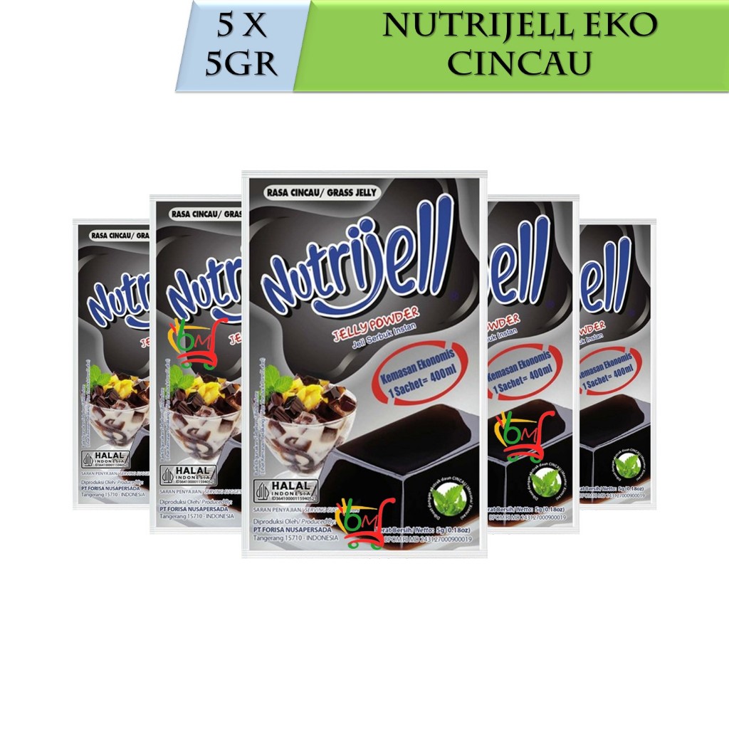

5PCS Nutrijell Cincau Kemasan Ekonomis Jeli Serbuk Instan