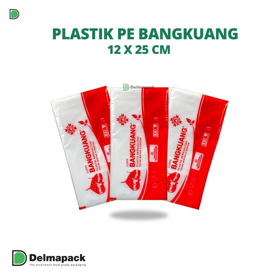 Plastik Bangkuang / Plastik PE Bangkuang / Plastik PE Bening 12x25cm