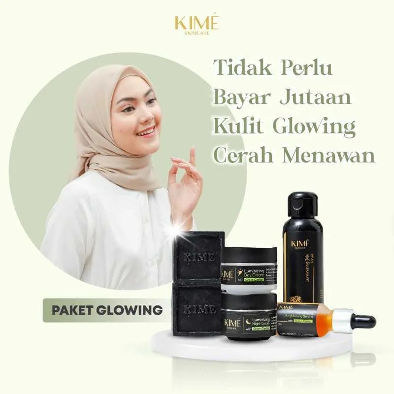 PAKET KIME LUMINIZING JUJU SKINCARE SABUN KIME / TONER KIME / SERUM KIME / DAY KIME / NIGHT KIME ORI