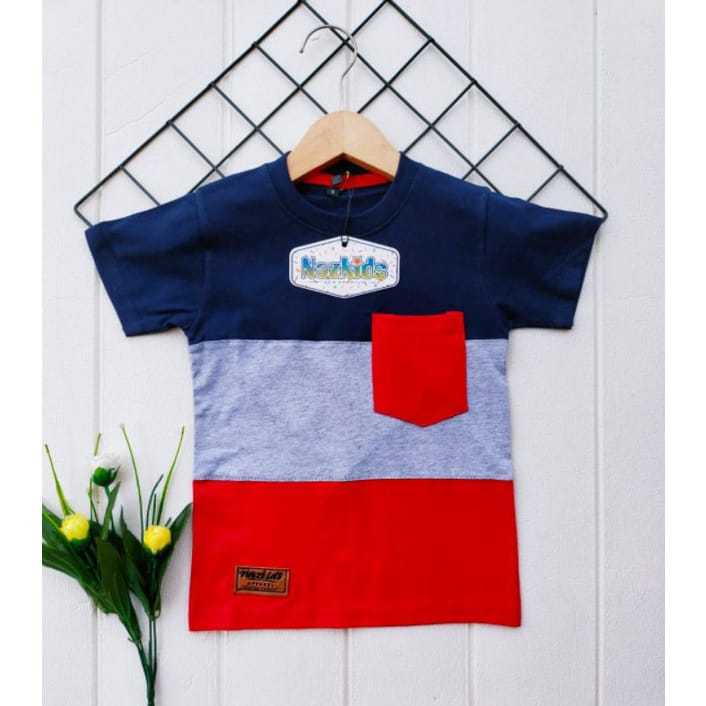 Kaos kombinasi anak laki laki/ kaos anak laki laki kombinasi warna