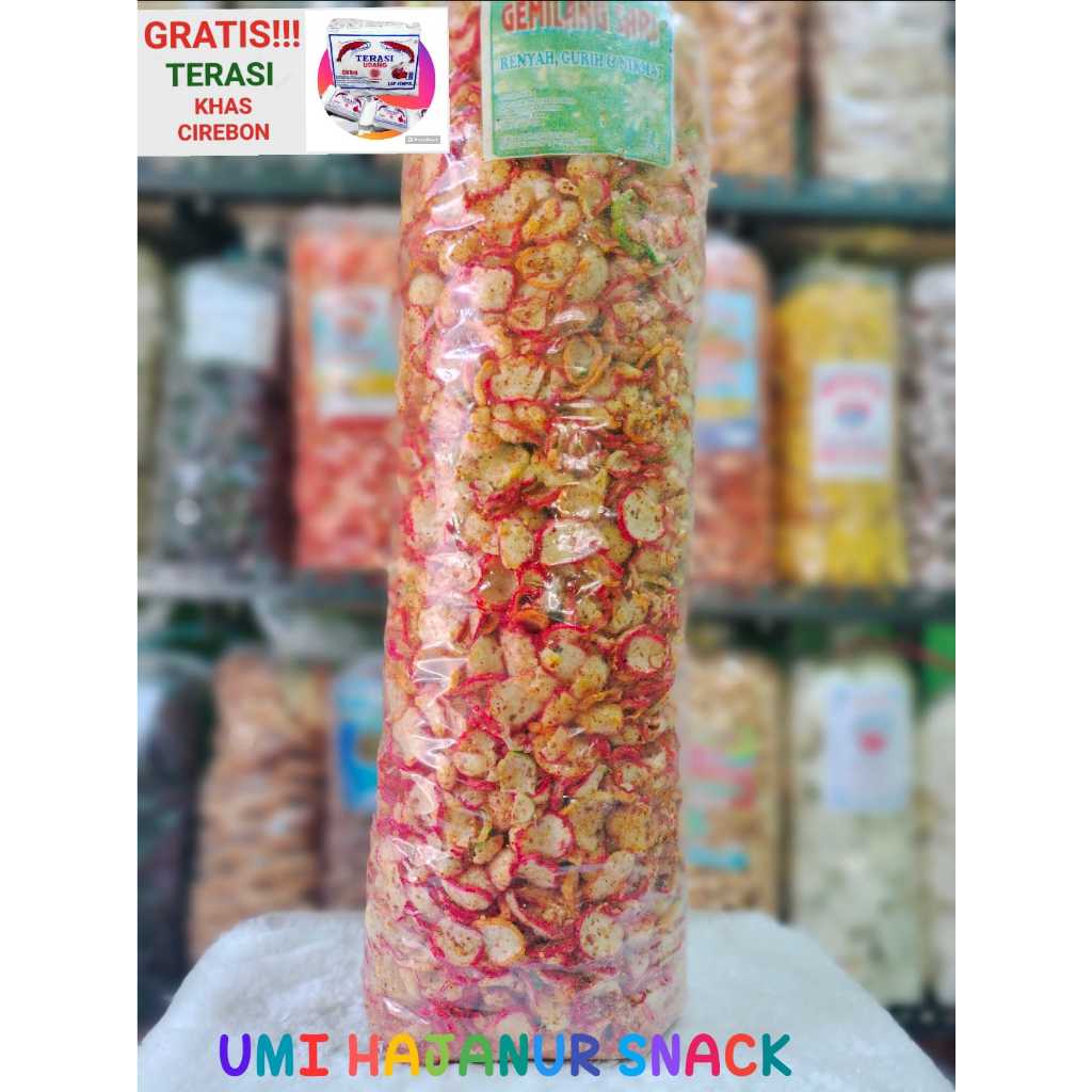 

(GRATIS TERASI) KHAS CIREBON//500GRAM KERUPUK SEBLAK KENCUR//SNACK//MAKANAN RINGAN