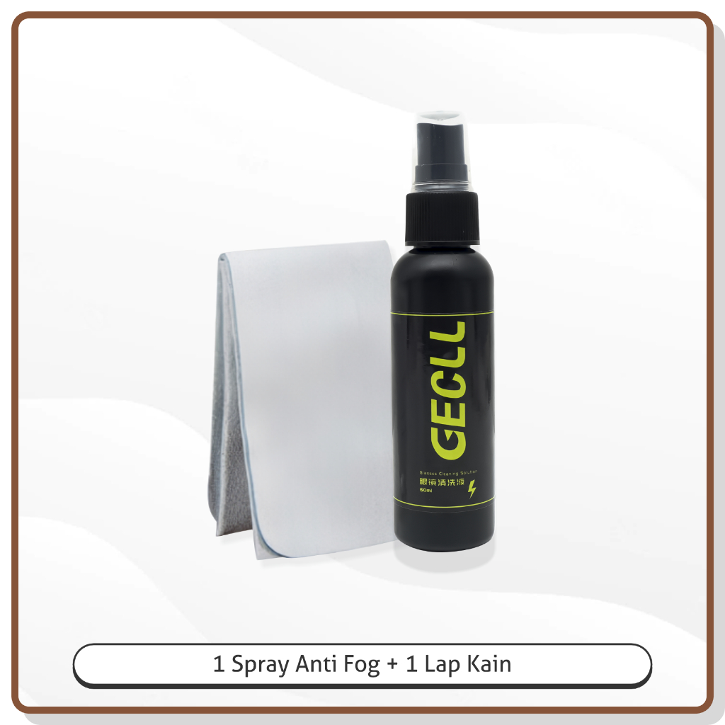 La Chapella - Cairan Pembersih Biasa Anti Fog Spray Lensa/Kacamata/hp/Kamera/Jam Tangan Cleaner Spray Termurah Free Lap P007 P010-Antifog1 Botol+1Kain