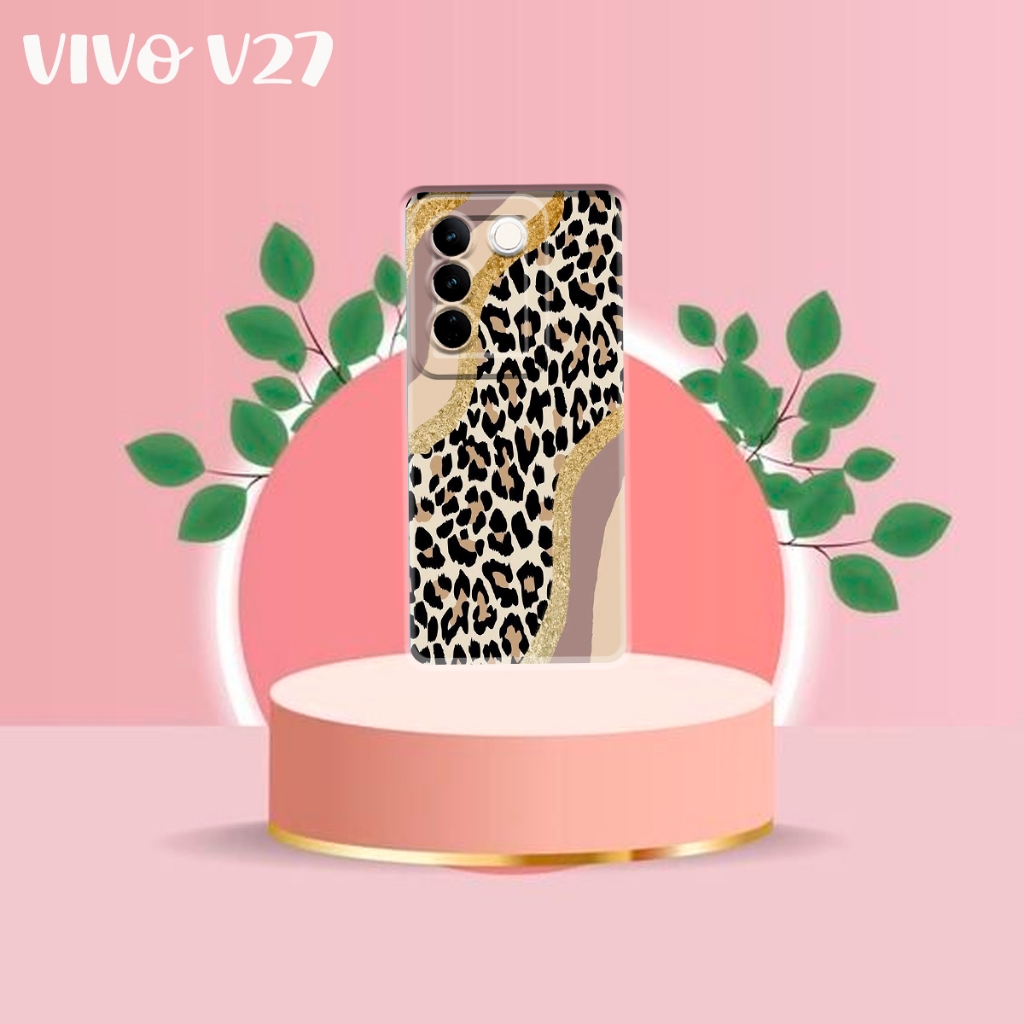 Case Case VIVO V27 / V27 PRO Case Motif LEOPARD Softcase Hardcase 3D Full Printing Softcase Case Dof