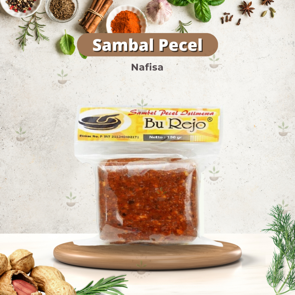 

Nafisa Sambel Bumbu Pecel Bu Rejo 100gr - Bumbu Pecel Non MSG