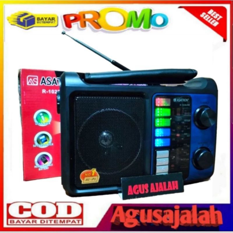 ✅AM FM TV SW -RADIO ASATRON R-1028USB MUSIC PLUS RADIO CAS ORIGINAL