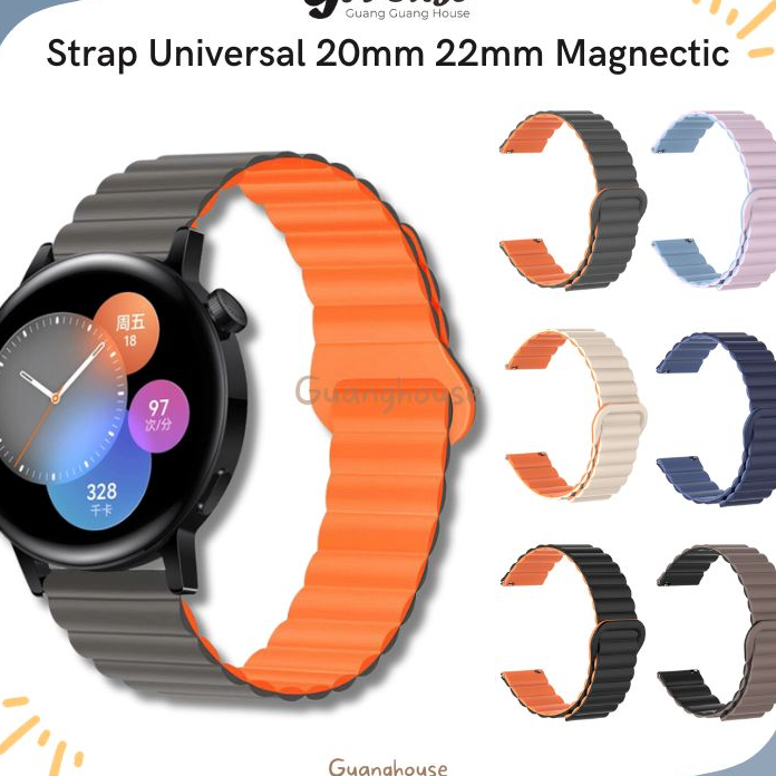 SPECIAL PROMO Strap Samsung Galaxy Watch Magnectic 20mm 22mm / Strap Huawei Watch GT / Strap Xiaomi 