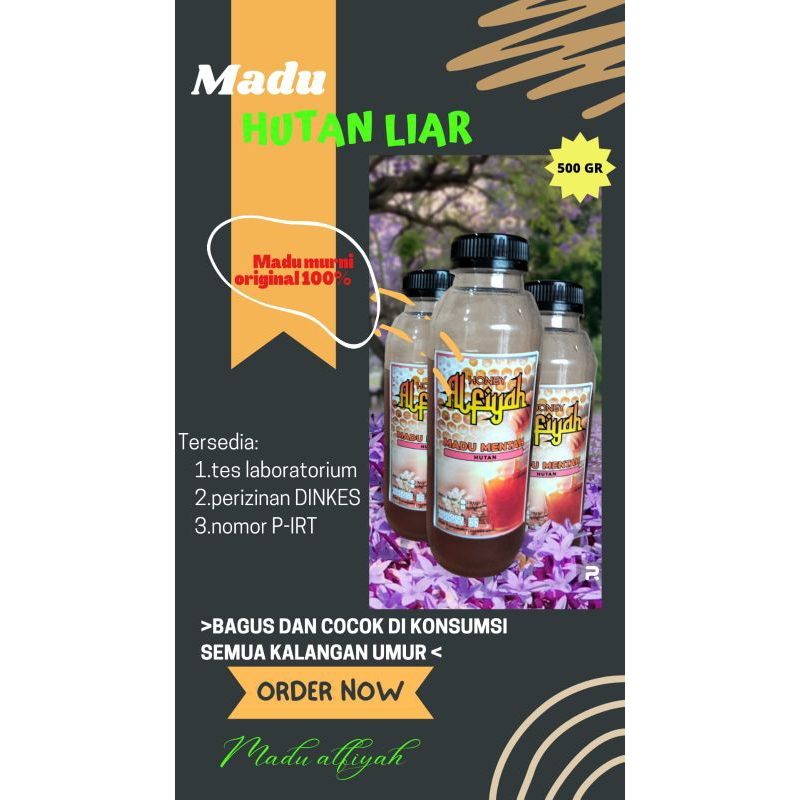 

madu asli hutan liar 500gr