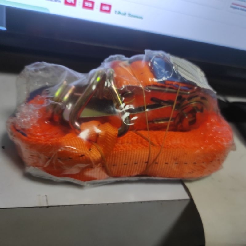 Ratchet tie down 1 ton x 10 meter tali pengikat barang truck track belt cargo