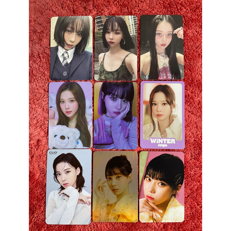 OFFICIAL PHOTOCARD PC WINTER AESPA ALBUM SAVAGE HALLUCINATION MY WORLD INTRO TABLOID POSTER TRADING 