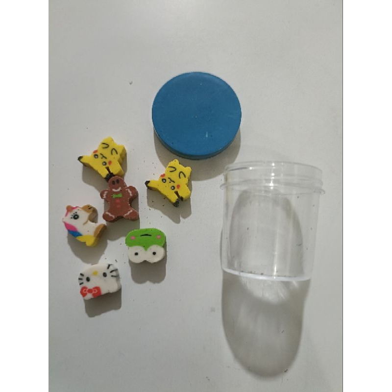 

pengapus toples isi 20 pcs, satu toples isi 6 pengapus mini