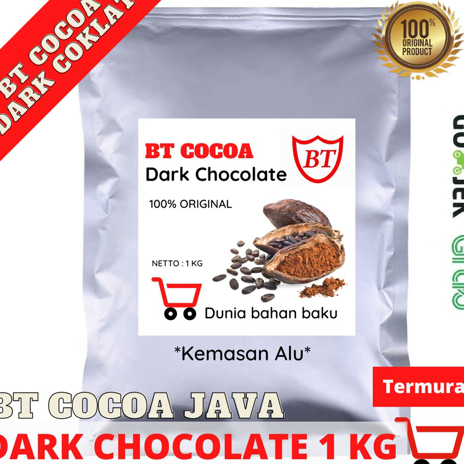 

➻➶✱✼ BT COCOA JAVA DARK POWDER BT1000HA 1 kg coklat ASLI Ready